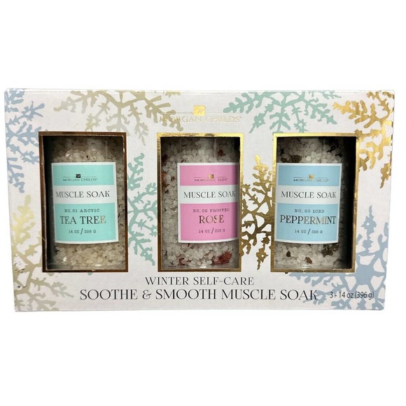 MorganChilds Self-Care ~SOOTHE & SMOOTH MUSCLE SOAK~TEA TREE/ROSE/PEPPERMINT - Picture 1 of 2